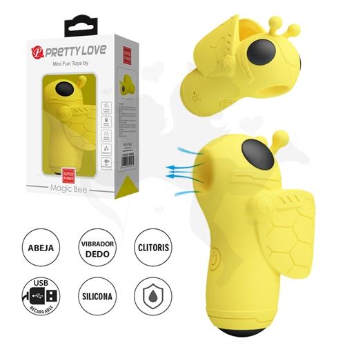 Pequeño succionador en forma de abeja con carga USB